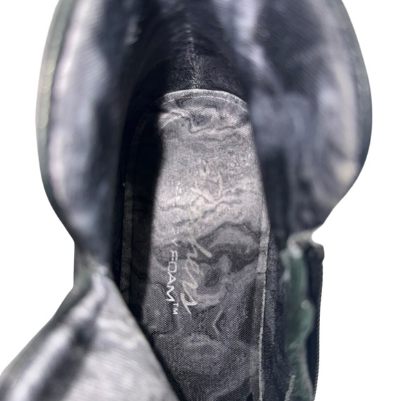 Skechers Parallel Double Trouble Black Leather Wedge Ankle Boots 48731 Size 7.5 - Picture 7 of 9